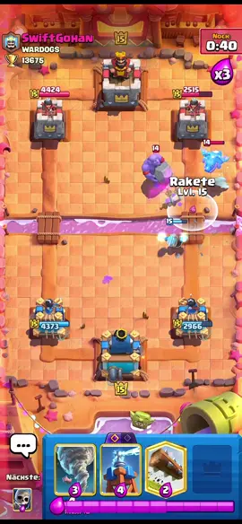 a rocket is fast and I like that🚀 #clashroyale #cr #patrick #commentary 