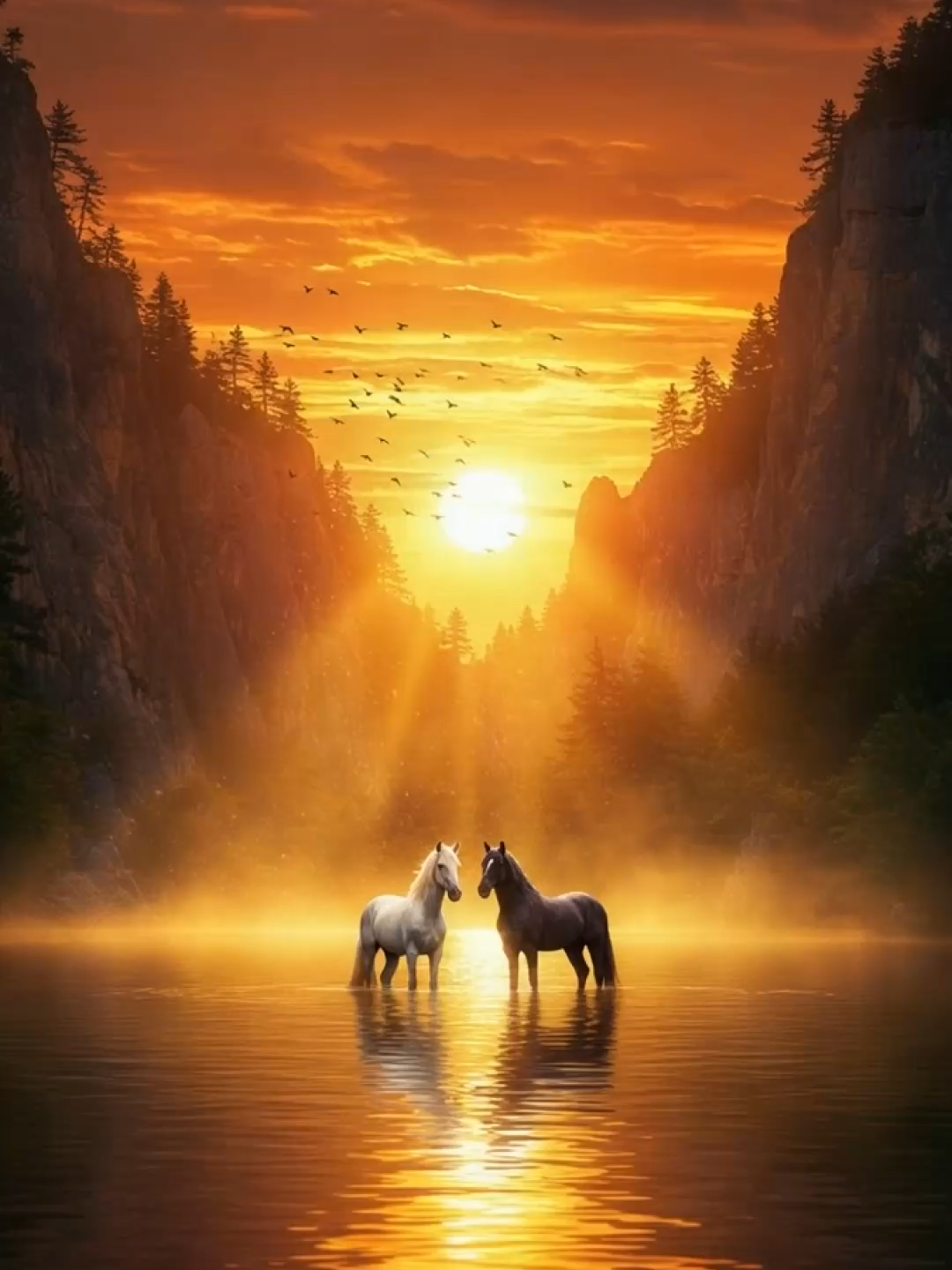 Harika Atlar (Perfect Horses) #harikaatlar #at #atlar #horse #horsesoftiktok #horses #8Kwallpaper #fyp #calm #animals #kesfet #atvideoları #fypage #aesthetic #su #manzara #lake #göl #loop #fypシ゚