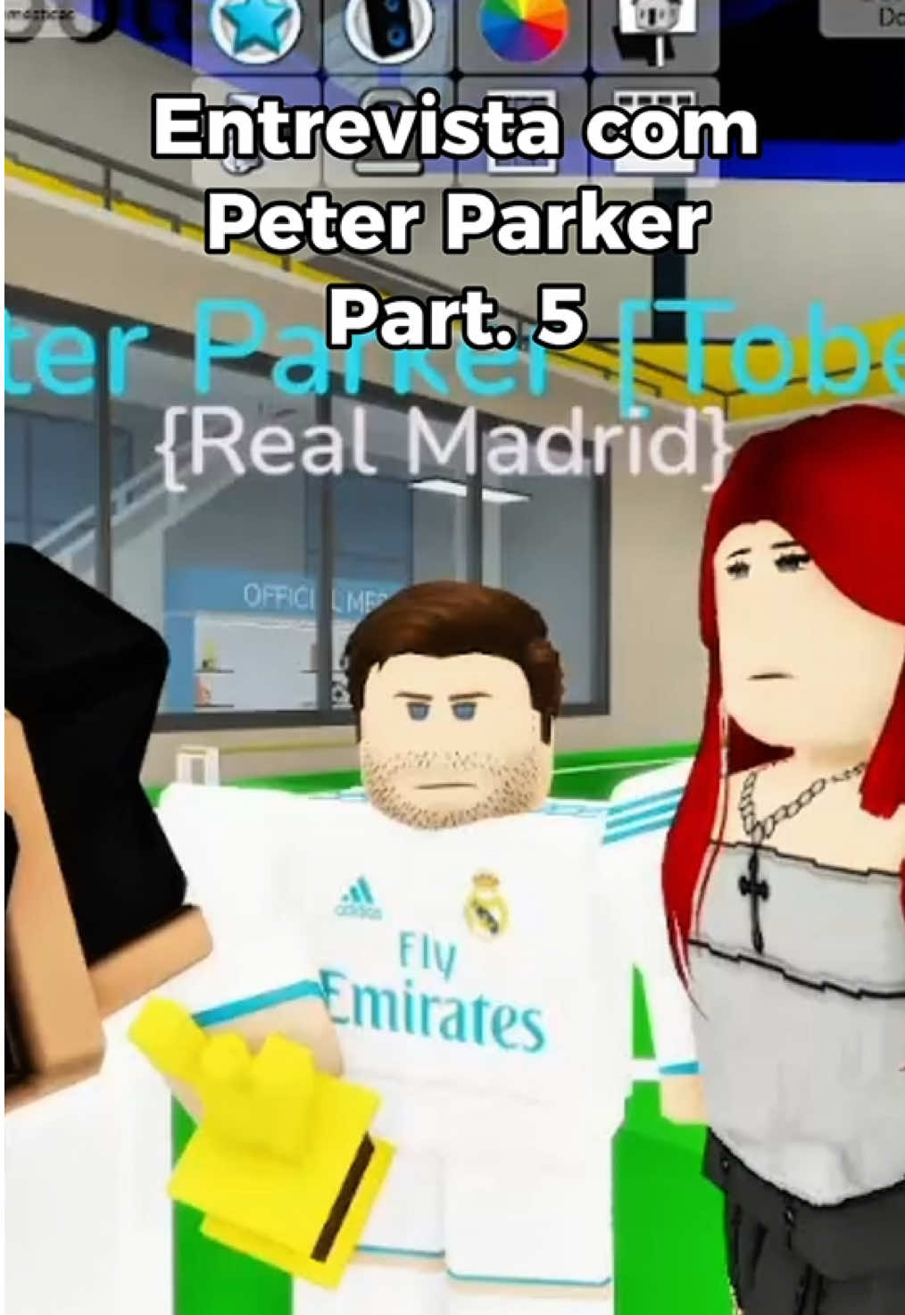 Parte 5 da Entrevista com o vencedor da terceira edição do Spider Fut, Peter Parker. Entrevistador = @𝑵𝒅𝒛, Vencedor = @Homem-Aranha #brookhaven🏠rp #futebol 