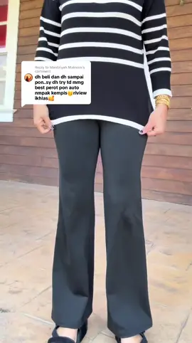 Replying to @Mardziyah Maksom walaupon cutting fit tp selesa🫶🏼yg pernah try cer komen sikit🤗#yogapant#bootcutpantviral#bootcutpantsmurah#seluarsukan#seluarbootcut 