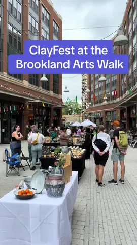 We got a raku fired vase and a beautiful candle! Such a great turn out and they’ll be there until 4 pm today at the Brookland Arts walk! #dcthings #clayfest #shoplocal #dcartists 