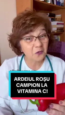 Ardeiul roșu are de două ori mai multă vitamina C decât portocala 🌶️🍊. Pentru această descoperire s-a câștigat premiu Nobel în 1937. Tu din ce aliment îți iei vitamina C zilnic? #vitaminaC #ardeiulrosu #imunitate #sanatate #sfaturimedicale 