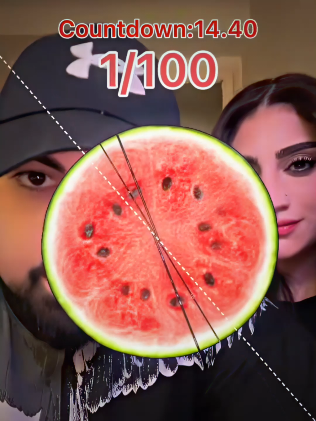 The Perfect Watermelon Slice 🍉✨ #foryou #filter #trollface #edit #troll 