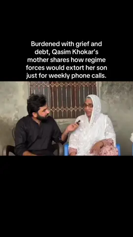 Burdened with grief and debt, Qasim Khokar’s mother shares how regime forces would extort her son just for weekly phone calls. Qasim was one of the #Gujranwala51, who was convicted in a bogus case and denied a fair trial. “There are no Judges in Pakistan,” she says. #May9th_falseflag #PakistanUnderFascism #AsimLaw #UndeclaredMartialLaw 