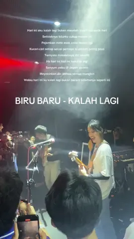 @Biru Baru - Kalah Lagi live at Persiapan Showcase Album Biru #kalahlagi #birubaru #senyumpalsu #biru 