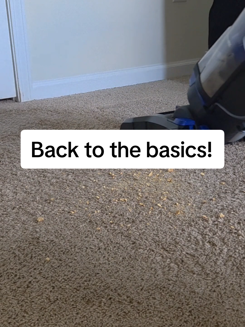 Back to the basics 🧹 this vacuum humbled me real quick 😂 that carpet was dirty 🤢 @EurekaUS  #vacuum #cordedvacuum #vacuumcleaner #eurekavacuum #tiktokshoprestock 