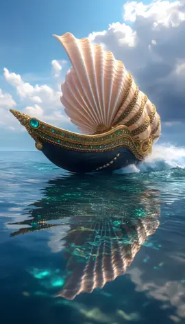 The shell went out to sea. #creatorinsearchsight #viralvideo #palace #ship #aiart 