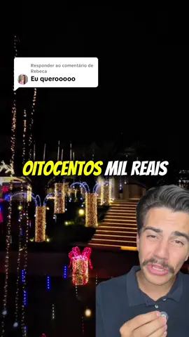 Respondendo a @Rebeca A Virgínia gastou quase R$800 MIL na decoração de Natal 😳  Você pode ter o mesmo clima gastando menos de R$10.  Carrinho laranja #piscaPisca #natal #decoracao #virginia #comprasonline 