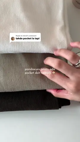 Replying to @mirul beli sini ada pocket 