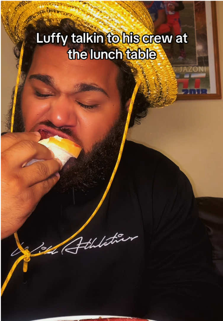 be just want to do wat he want when he want y is dat so hard😭(luffy logic😂) #luffy #lunchtime #crew #anime #funny  