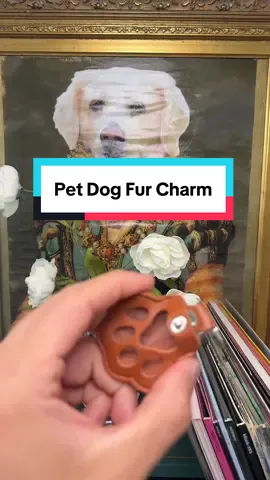 If you're a pet owner, you know what I mean. pet fur Charm to keep her with me forever #dogsoftiktok #doglover #dogmom #dogdad 