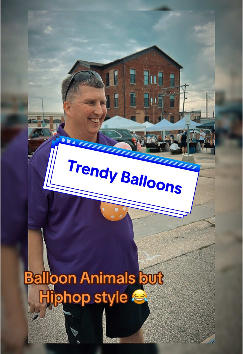 My daughter took these photos while I twisted balloon creations and shared smiles with families at the Dubuque Farmers Market on 9/13/25. Which balloon should I make next? Drop your answer in the comments. #balloonanimals #dubuquefarmersmarket #quadcitymagician #trendyphotos 