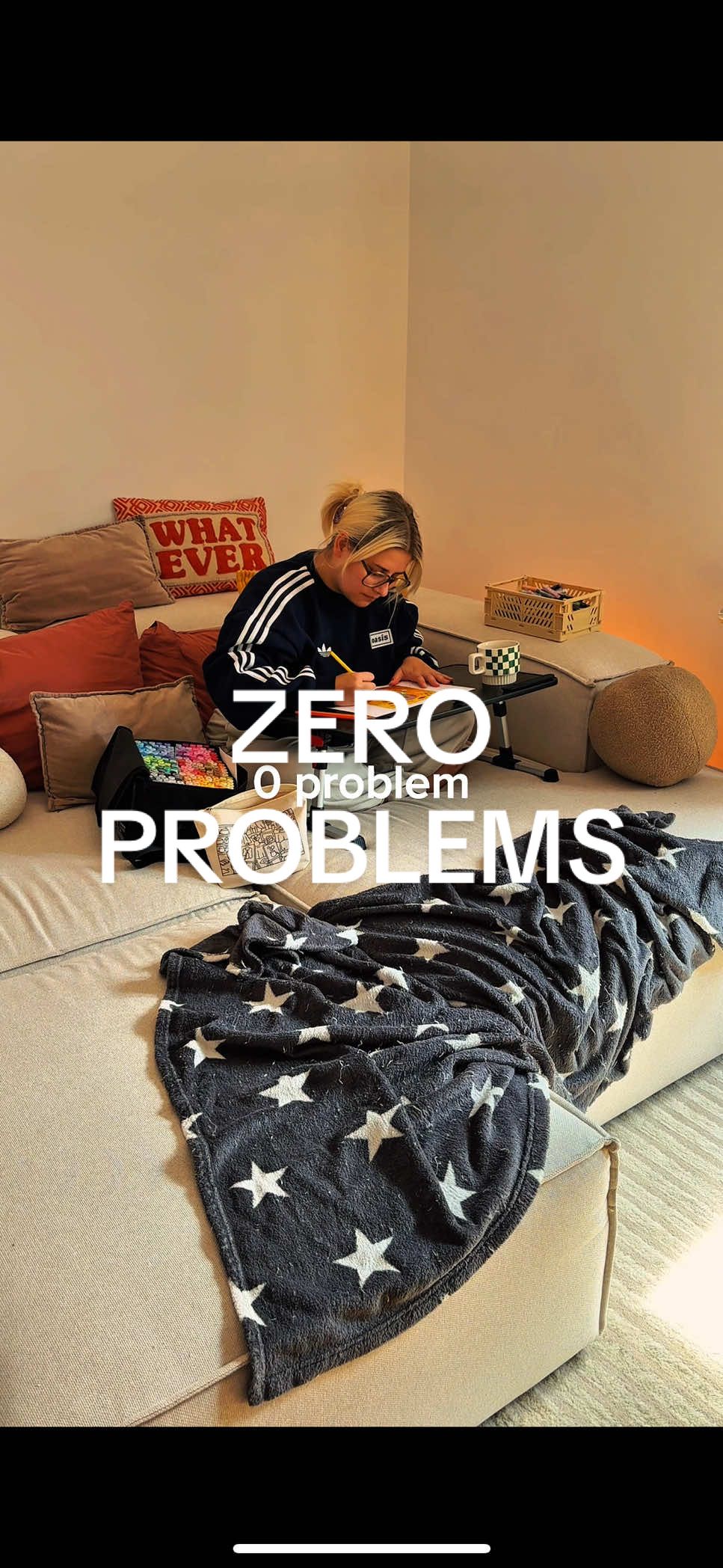 100 problems, one solution: a relaxing coloring evening ✨ I swear nothing melts stress faster than coloring besties 🥰 What’s your go-to way to relax after a long day? #colorwithme #100problems 