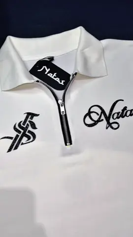 POLOshirt ZIPPER NATAS OFFICIAL WHITE COLOR Sudah bisa di miliki 🙂‍↔️🤙 #natasofficial #poloshirt #polozipper #fypage 