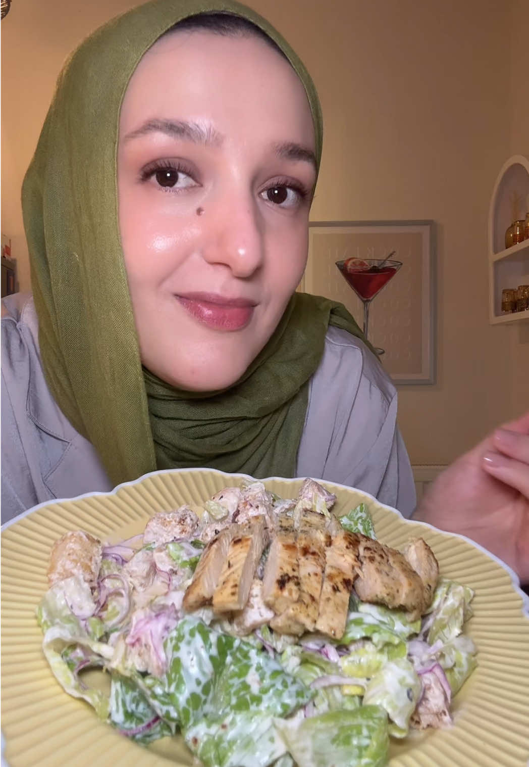 Salade César healthy 😋✨raa2iii3aa✨  #recettefacile #recetterapide #morocco #tiktokmaroc 