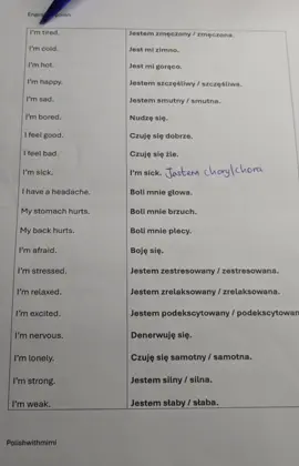 When life hits you with tiredness, heat, cold, or sickness… 😓🥵🥶🤒 Learn how to say it in Polish! #learnpolish #polishvibes #dailypolish #polishexpression #polishlearning 