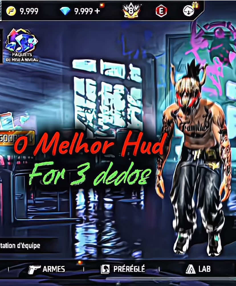O Melhor Hud for 3 Fingers players ☠️🇧🇷#freefire_lover #free_fire #quality #fyp #freestyleff 