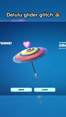 How I got the Delulu Glider without winning 😍 #fortnite #gaming #fortniteclips #fyp #fortniteglitch 