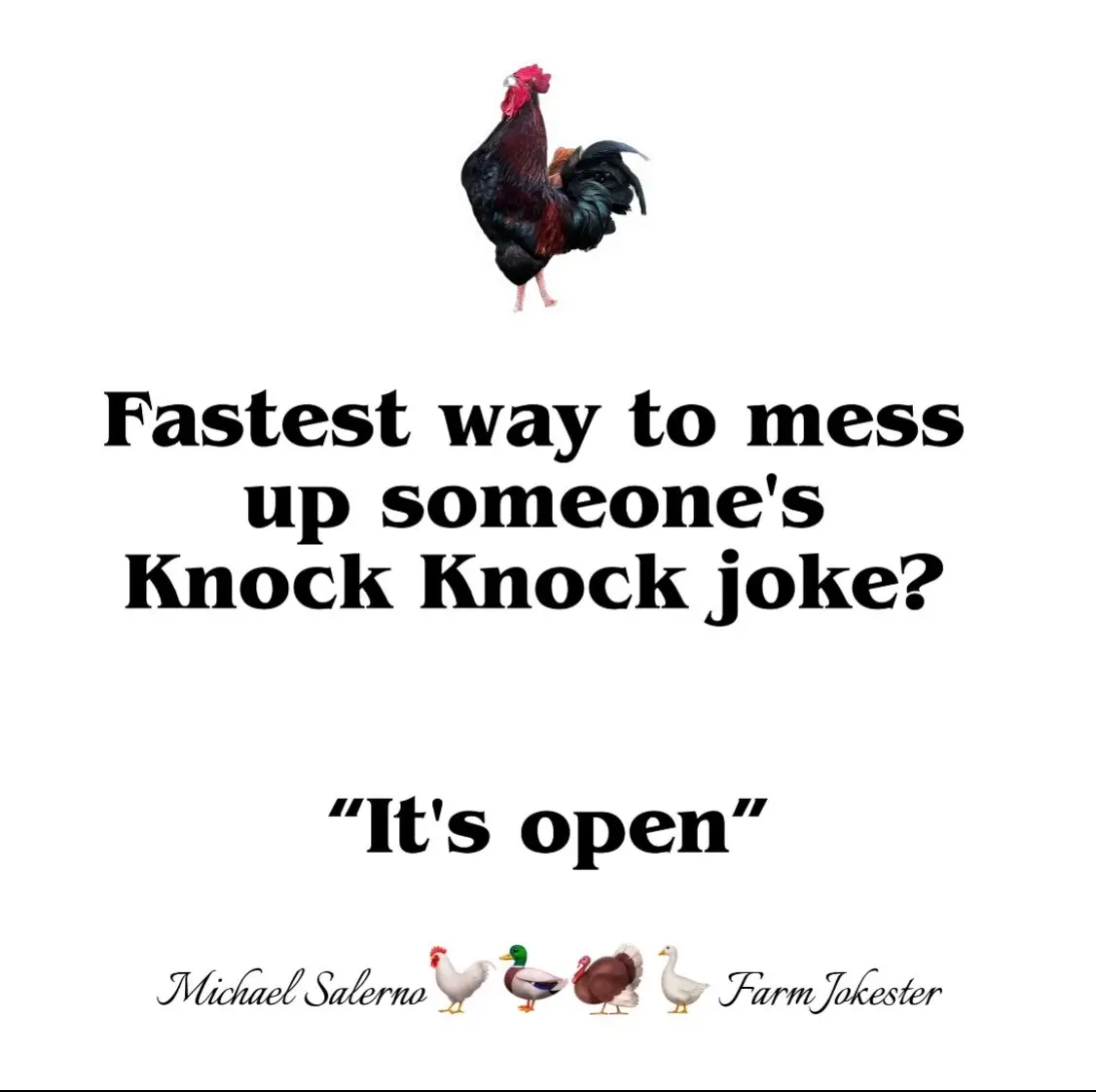 How to end a knock-knock joke. #DadJokes #ComedyPost #PunLife #JokeFail #SociallyAwkward       