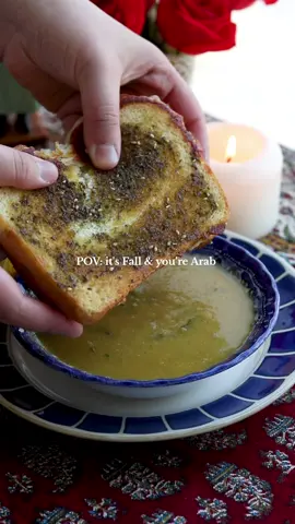 it's cold outside and we're starting to crave soups #soup #lentilsoup #arabfood 