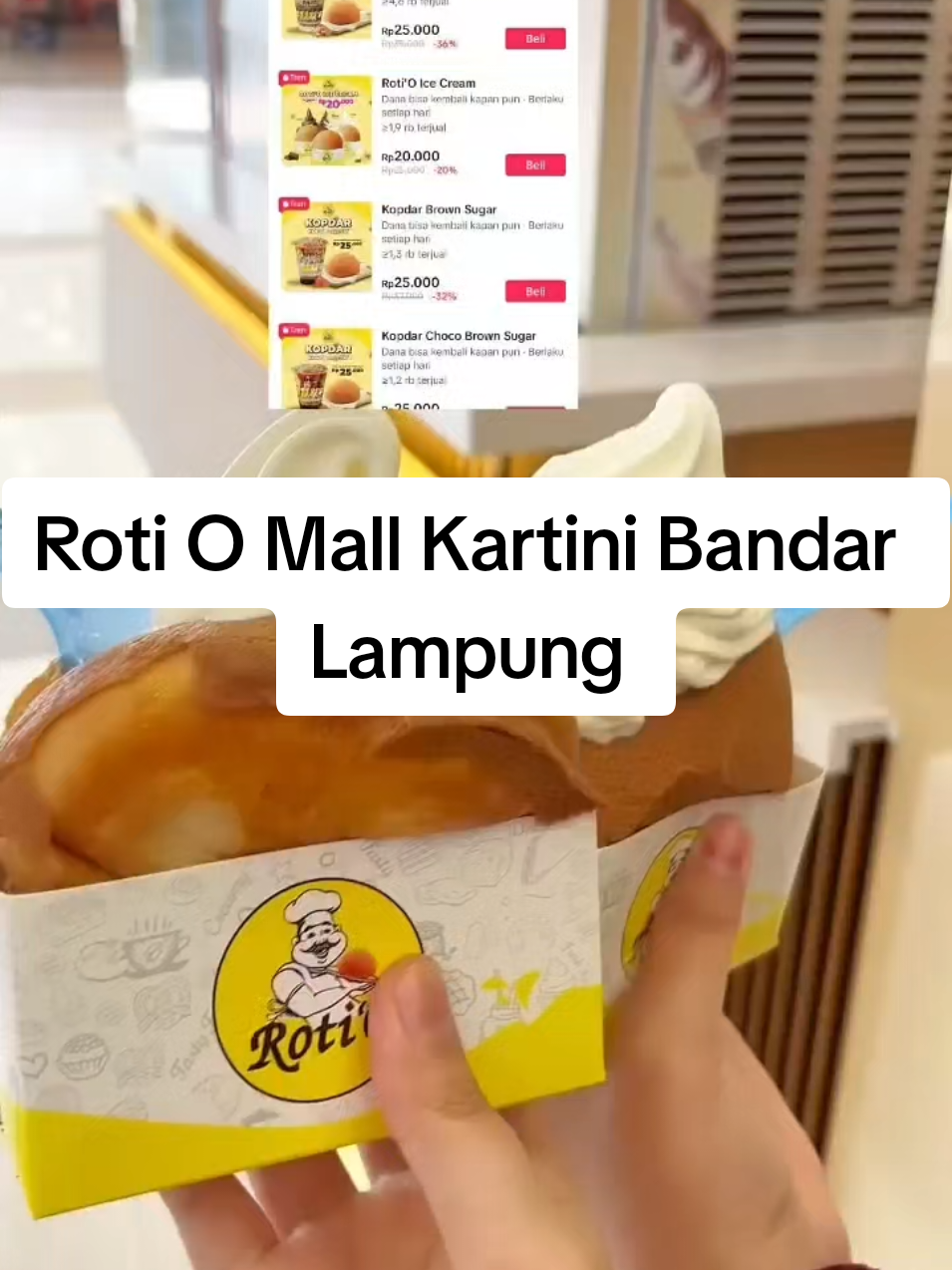 Roti O Mall Kartini Lampung#rotiomallkartini #rotio #rotiobandarlampung 
