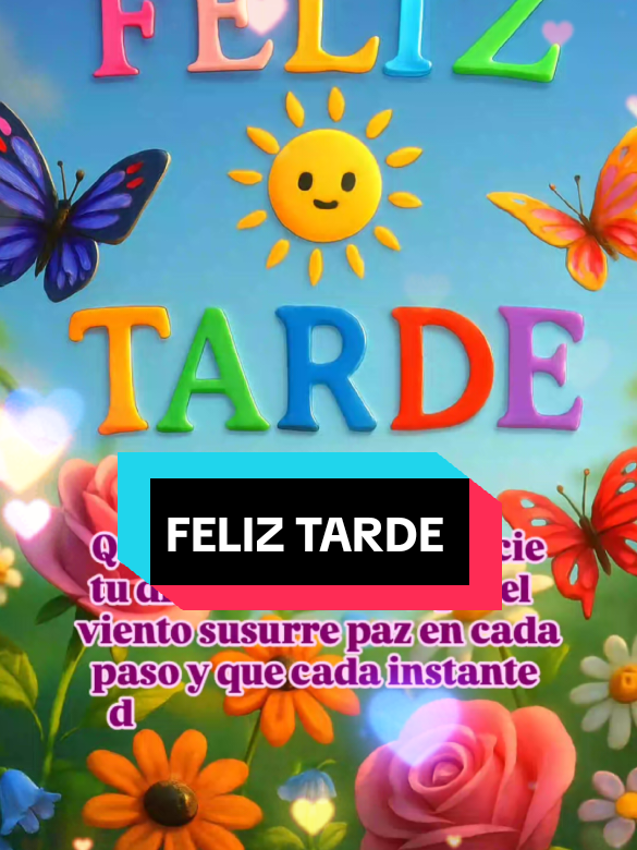 FELIZ TARDE Que la luz del sol acaricie tu día con calidez, que el viento susurre paz en cada paso y que cada instante de esta tarde esté lleno de alegría, serenidad y pequeños momentos de felicidad. #lindatarde #feliztarde #tardedebendiciones  #creatorsearchinsights 