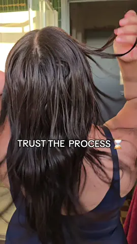FAUT TRUST THE PROCESS 🤌 #HairGloss #cosrxpartner @COSRX Official @4AM Marketing – Saebyeok Naesi 