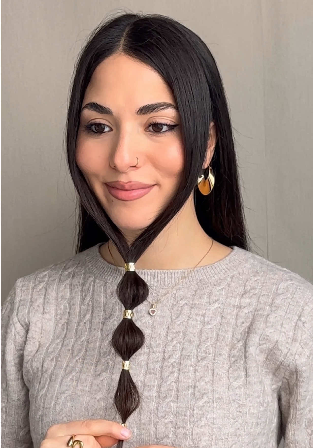 Easy Fall Hairstyle 🤎🍂 #hairstyletutorial #fallhair #hairinspo #easyhairstyles #longhairstyles 