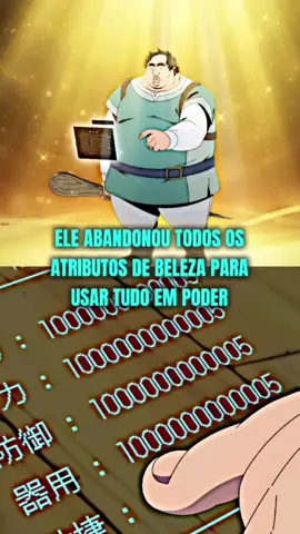 ele abandonou todos os atributos de beleza para usar tudo em poder #Anime #otaku 