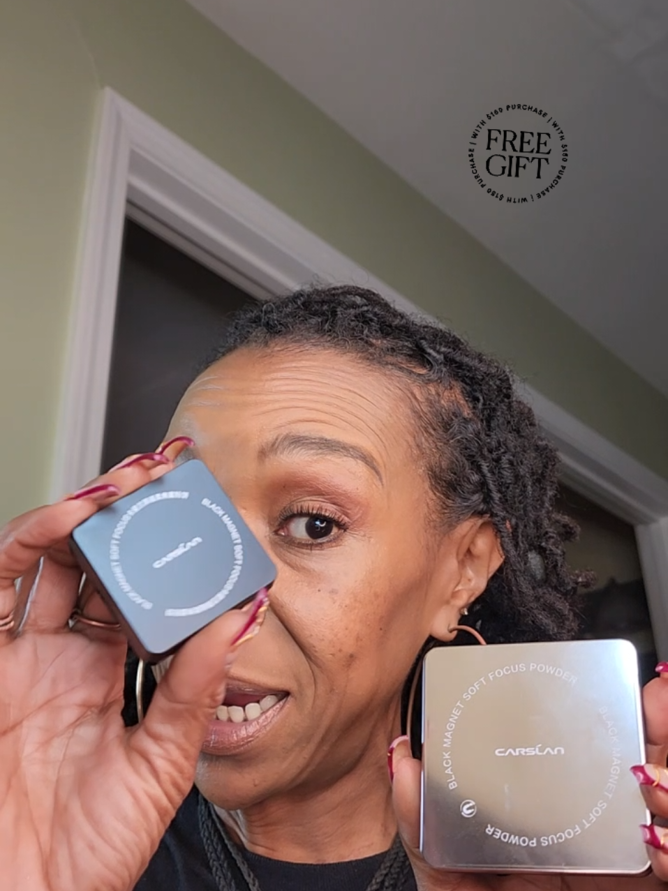 You still have time to get your free gift with purchase with Carslan Magnet Soft Focus Powder, 24h Longlastig Translucent Pressed Setting Powder, Oil Control, Waterproof, Sweatproof. Flawless All Day Glow #settingpowderrecommendation #carslanwaterproofpowder #settingpowdermakeup #translucentsettingpowder #waterproofpressedpowder 
