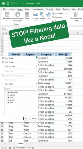 How to add Add slicers in excel #excel #excrltips #exceltutorial #excelstacks #learnexcelontiktok #excelhelp #spreadsheet #productivityhacks #microsoftexceltutorial #fyp #fypage #fypppppppppppppp