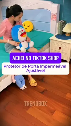 Protetor de Porta Impermeável Ajustável #casa #achadinhos #tiktokshop #promocao #fyp 