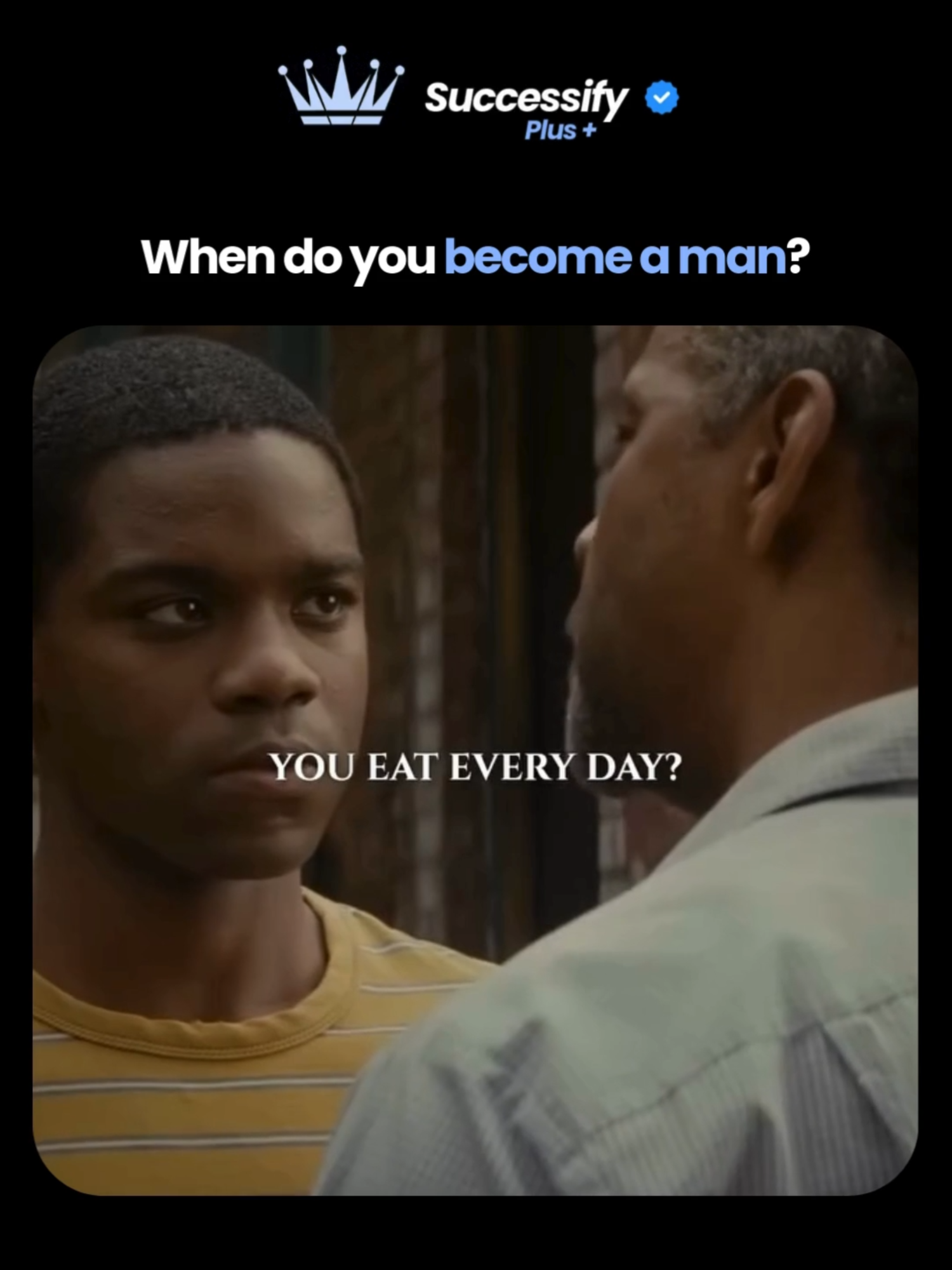 Be A Man #man #relatable #businessowner #lifelesson #entrepreneur #LifeAdvice #successmotivation