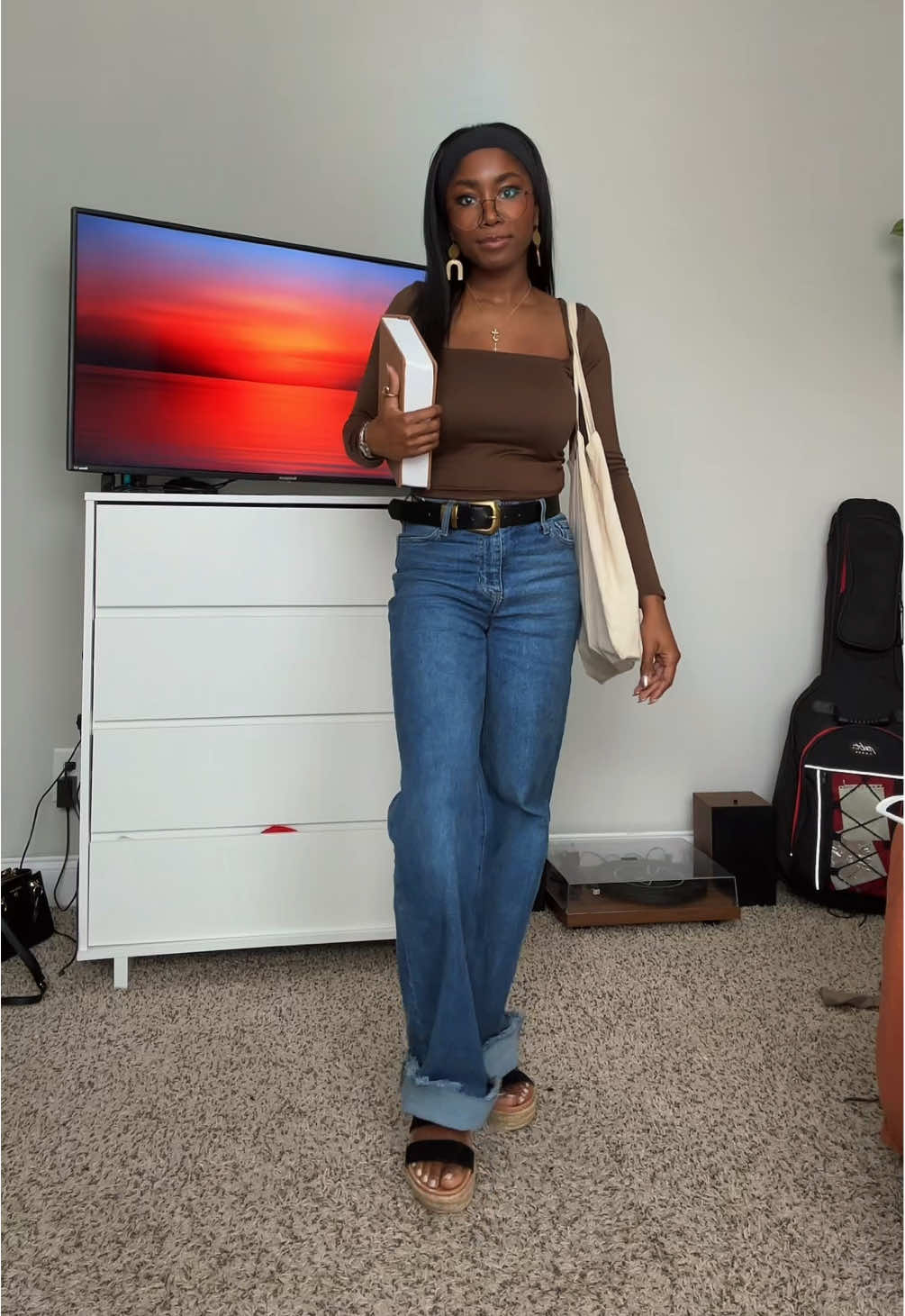 post church ootd fear my new journaling bible🥰 #viral #fypシ #churchootd #churchoutfit #jesuslovesyou 