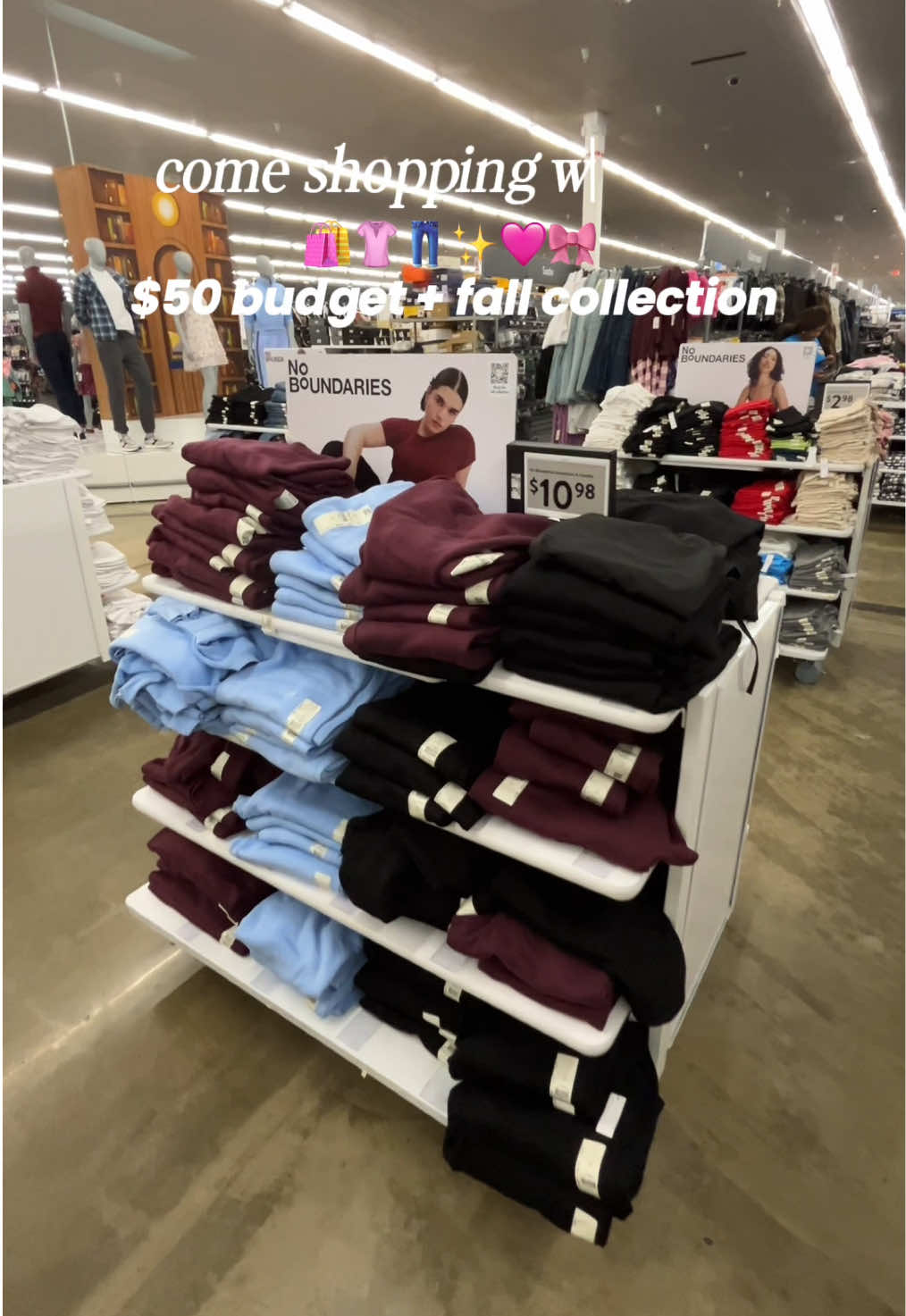 the girls said we’re shopping @Walmart this fall & let me tell you the price is RIGHT! 😭🍂   #walmartfallfashion #walmartfinds #matchingset #noboundaries #walmart 