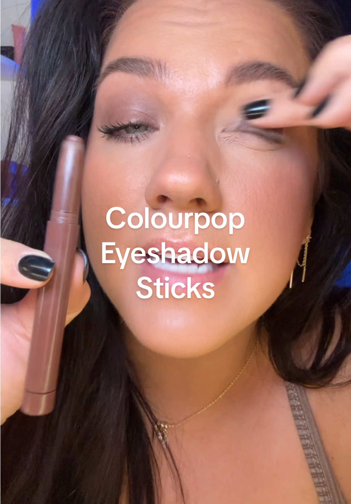 Replying to @Sandy Steen 1 product matte eyeshadow look 🤎 @ColourPop Cosmetics Shadow Stix, shade Walnut Ave for me! Lemme know which one to try next! 😍 #colourpop #eyeshadowstick #easyeyeshadow #affordablemakeup #tiktokshopcreatorpicks 