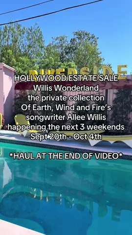 HOLLYWOOD ESTATE SALE Willis Wonderland - the private collection of Earth, Wind & Fire’s songwriter Allee Willis. This estate sale is happening the next 3 weekends, into October. From vintage clothes, art, and 80s memorabilia this infamous party house is an estate sale you won’t want to miss. #estatesale #hollywood #earthwindandfire #williswonderland 