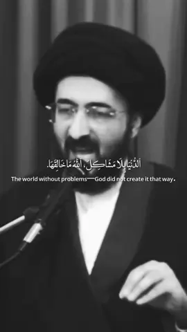 لا راحة في الدنيا ابداً  #السيد_محمد_رضا_الشيرازي_الله_يرحمه 