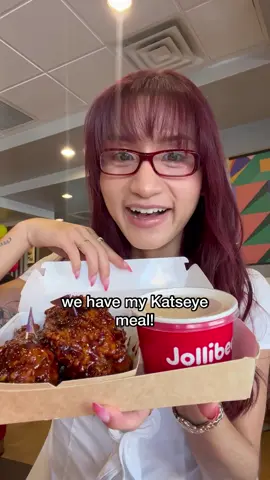 Trying the new @Jollibee USA x @KATSEYE collab! Mukbang era next? 😂 