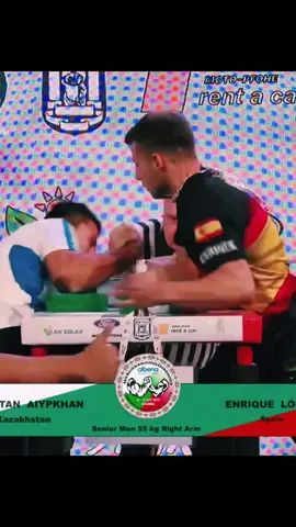 Súper partido! 🇰🇿VS🇪🇸 #armwrestling #viral#gym #champion 