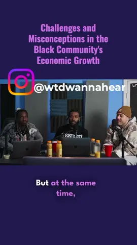 Smh our community is a very prideful one! If we could eliminate some of that pride and actually start building up some of the families and people within our community, we would start to see tremendous progression within our cultural economics ! Ep. 22 ft out now on our YouTube ! 🎥: #Wtdwannahear #NycPodcast #CulturalEconomics