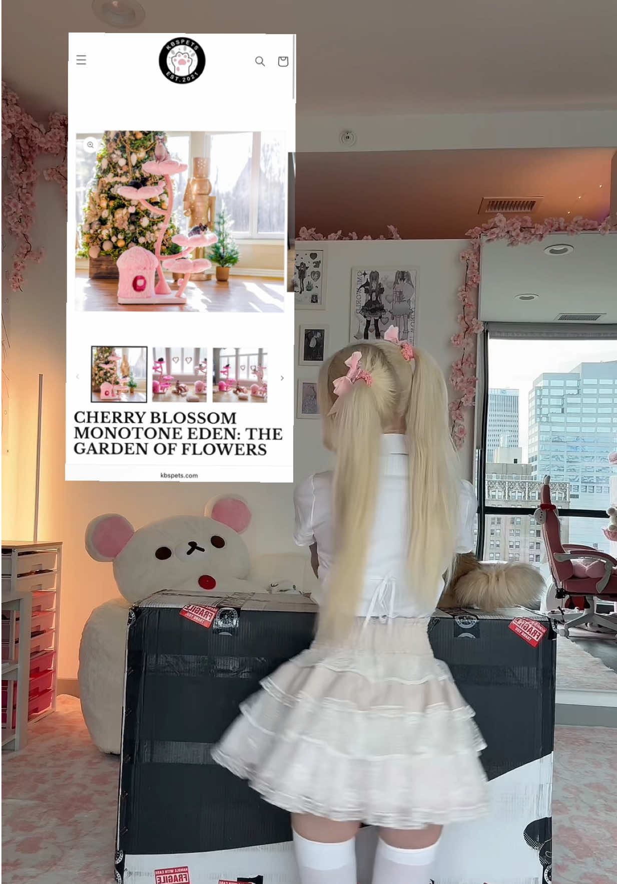 thank u sm!! @KBSPETS 🌸                                                              ♡(｡- ω -)#homedecor #cat #cosplayer #aesthetic #cutecore🎀🦴🍮🐾 