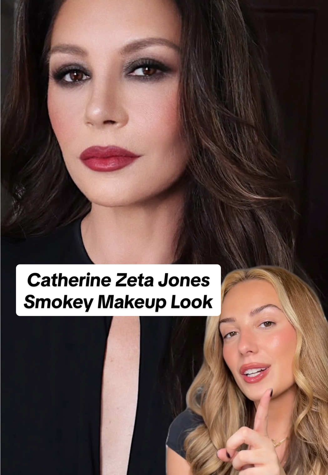 Smoky glam + dark feminine energy = @CatherineZetaJones 🔥 Recreating a recent look by @HungVanngo that I can’t stop thinking about!  Products I used @Hung Vanngo Beauty: ✨ Color Story Eyeshadow Palette ✨ Creamy Matte Longwear Lipstick in limitless sky with Hyaluronic Acid ✨ Accentuating Longwear Lip Liner Stay in the line  ✨ Second language Matte Velvet Blush ✨ Longwear Waterproof Precision Gel Eyeliner #makeup #beauty #BeautyTok #catherinezetajones #eyeshadow 
