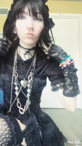 Putting a blouse and petticoat with this Tripp nyc dress was def the move, I will be outfit repeating 100% #gothic #goth #fyp #foryou #fashion 