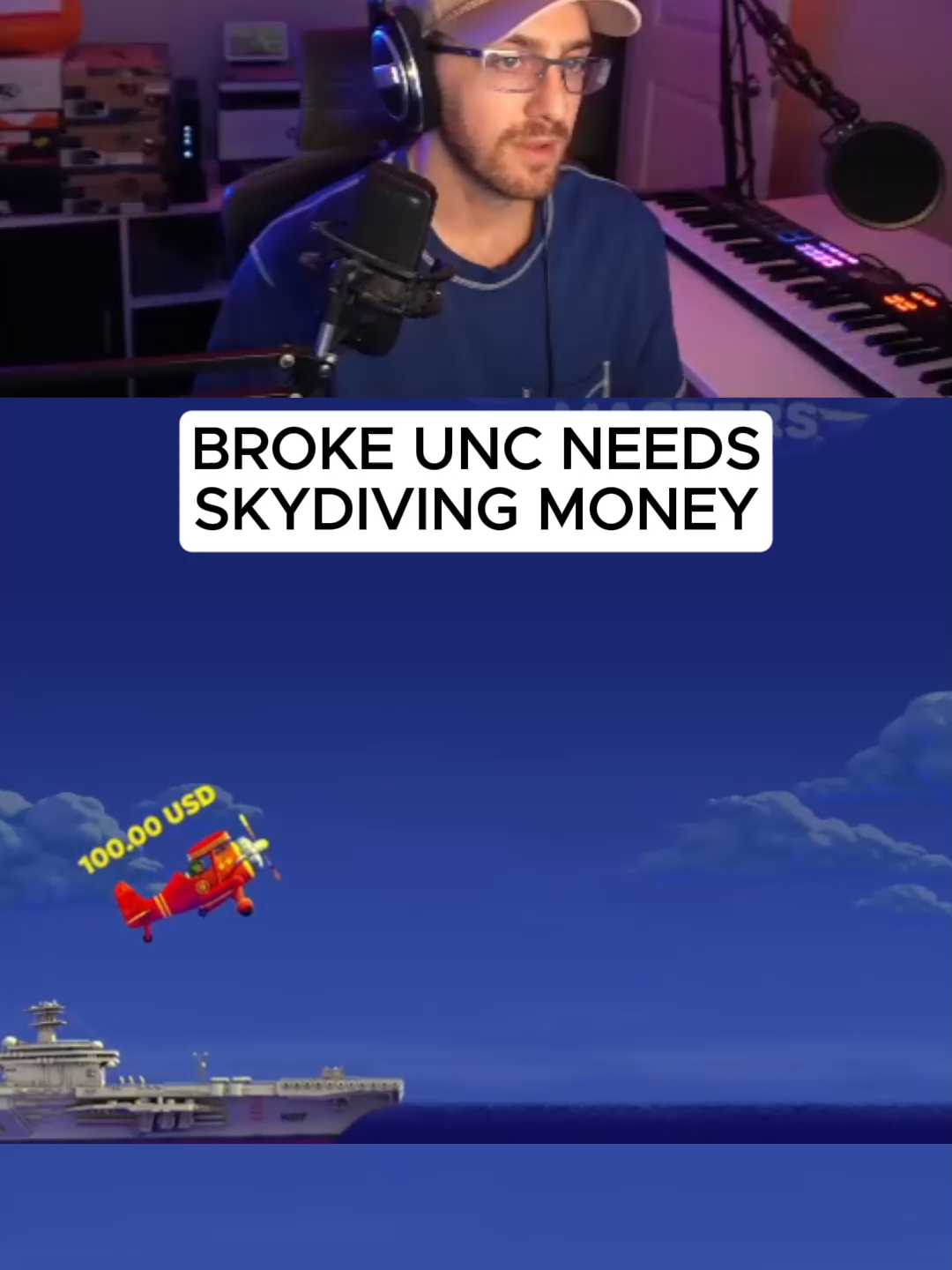 Broke unc needs to go skydiving 😭#kickstreaming