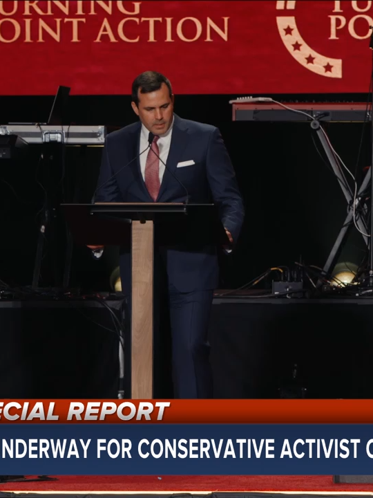 “He started with nothing more than an idea and a folding table. And over 13 years with time and courage and faith, he built a movement that changed the world.” Justin Streiff, the COO for Turning Point USA, delivers remarks at Charlie Kirk’s memorial. #CharlieKirk #news #ABCNews