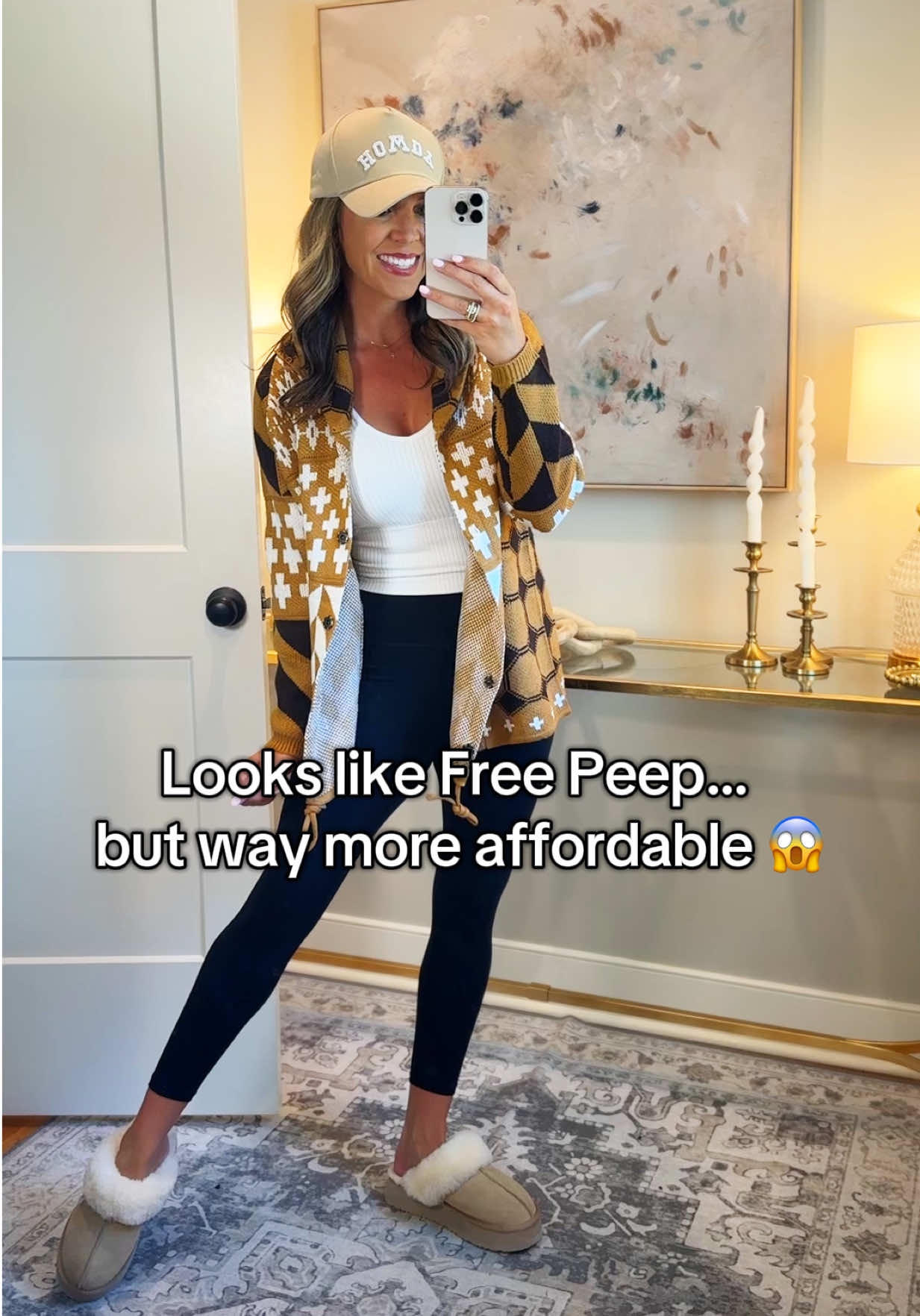 Comfy, cute & totally Free Peep Vibes — but for a fraction of the price 🤎 #CardiganSeason #FallFashion #TikTokFashion @Naeduo 