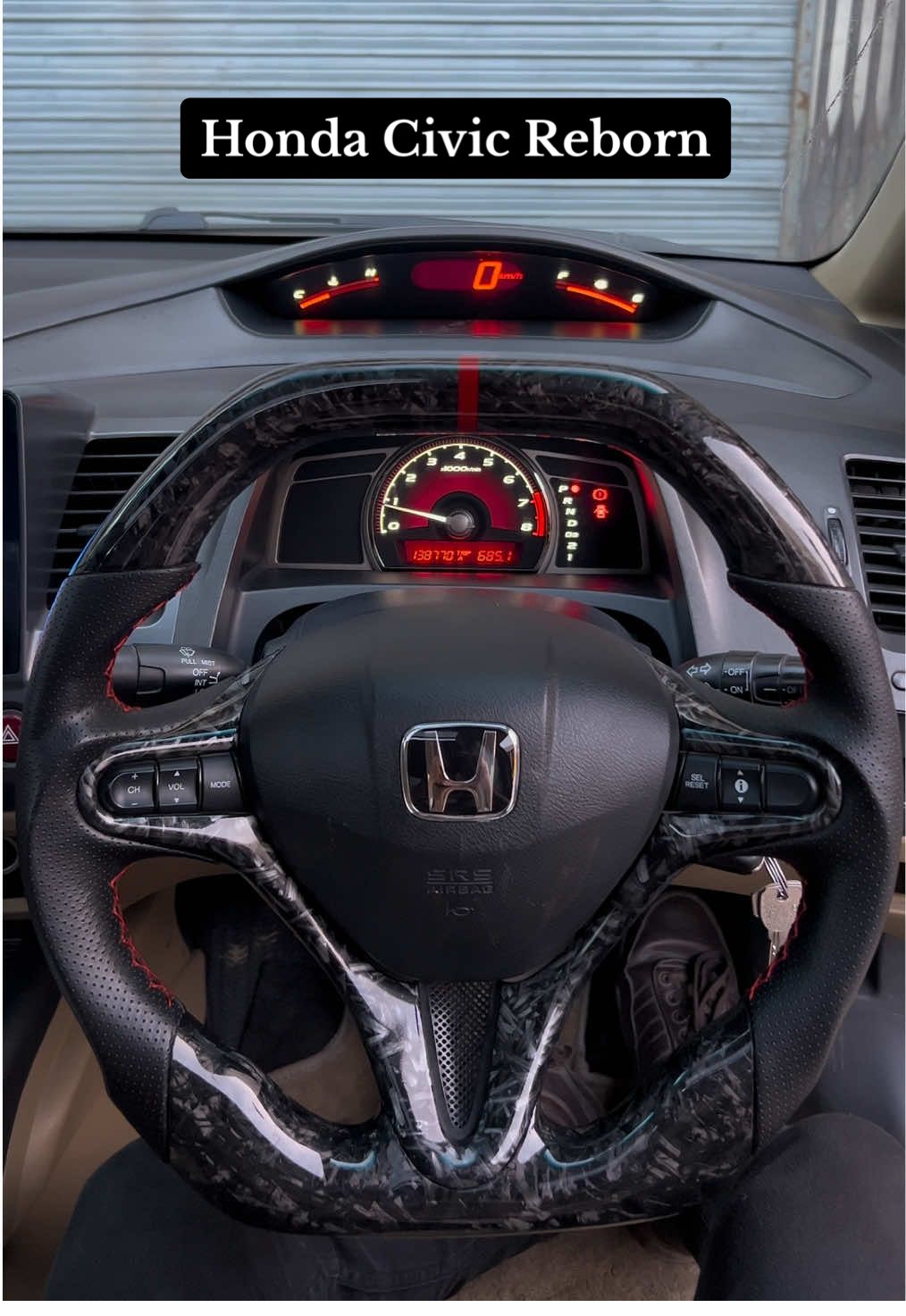 ✅Real Forged Carbon Fiber Steering Wheel & TypeR Red Converted Clusters Installed in Honda Civic Reborn🔥✨ ✅ Original Forged Carbon ✅ Type-R Red Cluster Conversion  ✅ Precision Fit & Finish 📩 DM for Pricing & Booking Details ! ✅Call / WhatsApp: 03314441213 / 03167990285📲 ✅Cash On Delivery 🚚  📍Visit Us At Shop # 88, Block-A, Trust Plaza, Model Town, Gujranwala. #hondacivic #civicreborn #forgedcarbon  #civicfd #speedometer   