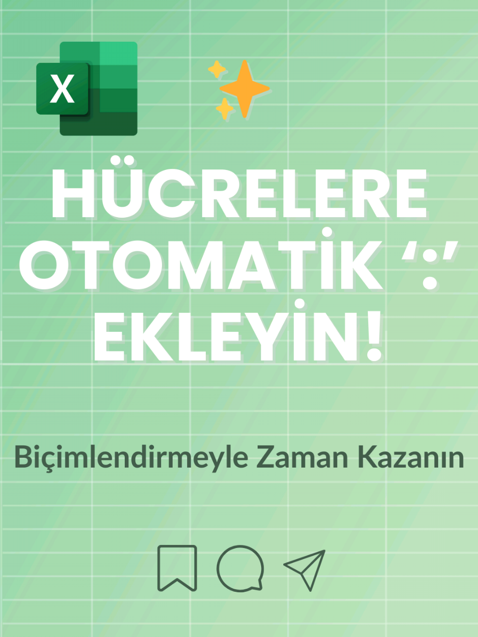 Excel’de hücre sonlarına otomatik iki nokta eklemenin süper kolay yolunu keşfet! 🤯✨ Bu yöntemle düzenli ve profesyonel görünümlü tablolar oluşturmak artık çok kolay. Videoyu kaydet ve denemeyi unutma! 😉  #excel #exceltips #excelbytugce #fyp #fyppppppppppppppppppppppp 