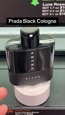 If you want to smell amazing for a longer period of time, then definitely try this Prada Black #cologne #Prada #fragrance 